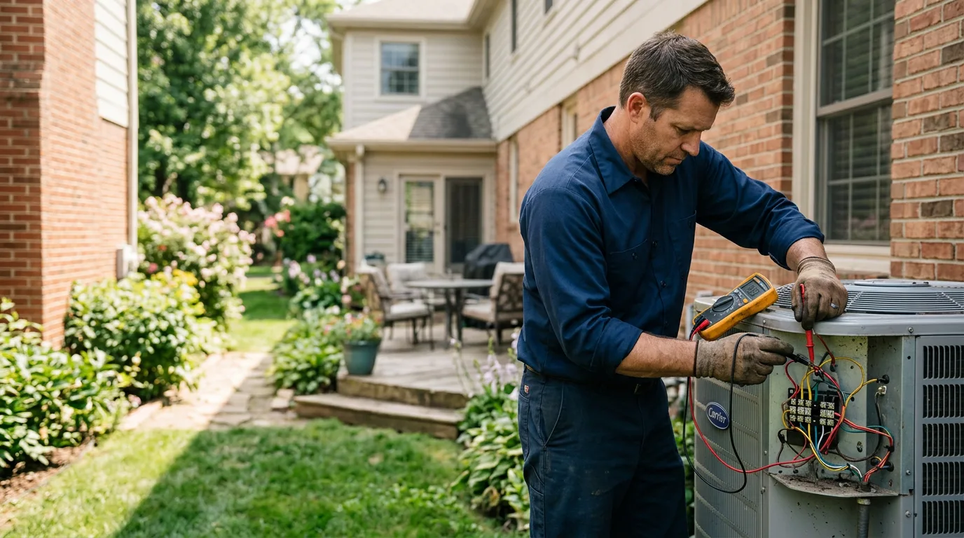 HVAC technician working near Mesick, MI